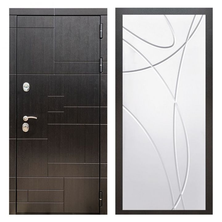 Дверь входная металлическая Great Doors Х20 Венге ФЛ-247 Белый Софт