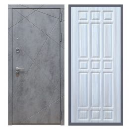 Дверь входная Great Doors Х13 Бетон Темный ФЛ-33 Сандал Светлый