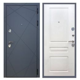 Дверь входная Great Doors Х13 Силк Титан ФЛ-243 Белый Ясень