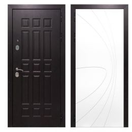 Дверь входная металлическая Great Doors Х8 Венге ФЛ-248 Белый Софт