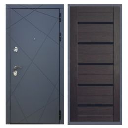 Дверь входная Great Doors Х13 Силк Титан Царга СБ-14 Венге Темный Лакобель