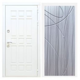 Дверь входная Great Doors Х8 Белая Шагрень ФЛ-247 Сандал Серый