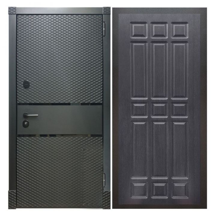 Дверь входная металлическая Great Doors Х15 Черный Кварц ФЛ-33 Венге