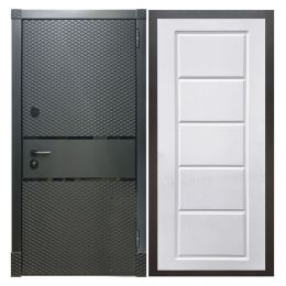 Дверь входная металлическая Great Doors Х15 Черный Кварц ФЛ-39 Белый Софт