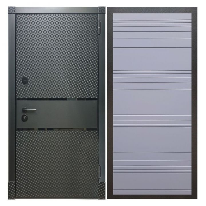 Дверь входная металлическая Great Doors Х 15 Черный Кварц ФЛ-14 Силк Титан