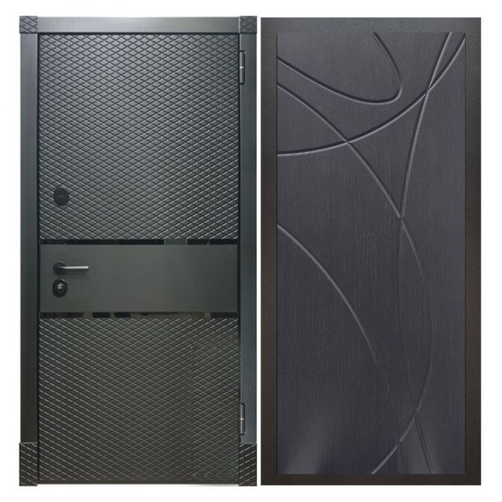 Дверь входная металлическая Great Doors Х15 Черный Кварц ФЛ-247 Венге