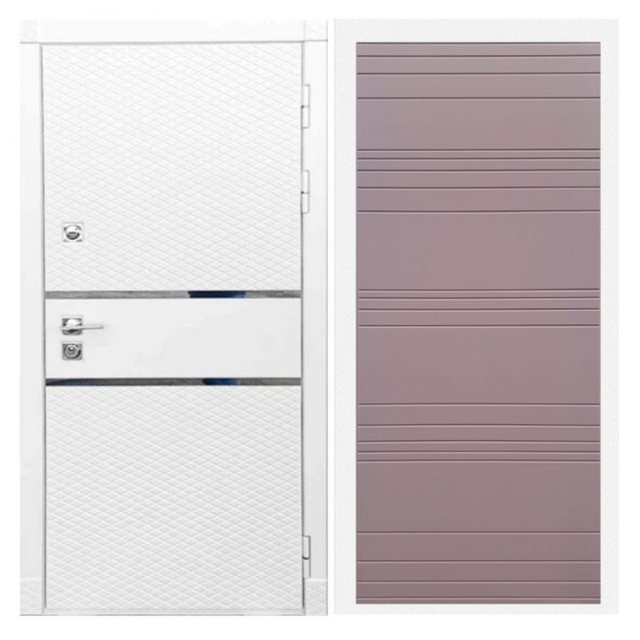 Дверь входная Great Doors X15 Белый Софт ФЛ-14 Ясень Шоколад