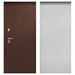 Входная Металлическая Дверь Дверной континент Рубикон Антик Медь 655 Лофт капучино