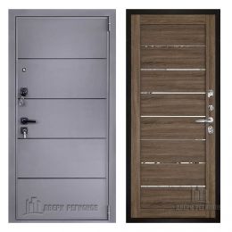 Дверь входная Двери Регионов LIBERTY H4 2125 Серый Велюр