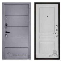 Дверь входная Двери Регионов LIBERTY H4 Турин Эмаль Белая