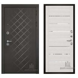 Дверь входная Двери Регионов Президент LUXE 2125 Капучино Велюр