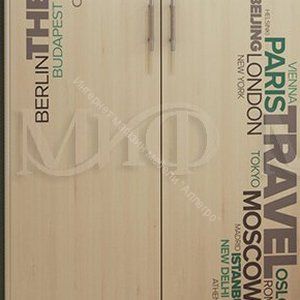 Детская "Вега-1" с фотопечатью Дуб Беленый, Travel Бирюза