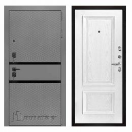 Дверь входная Двери Регионов Президент Тренд 2 Силк Титан Корсика Дуб Перла