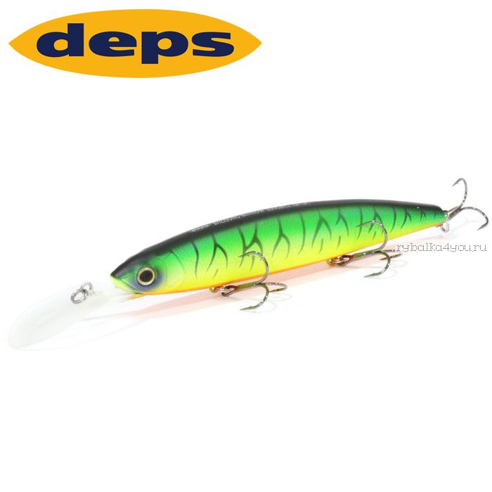 Воблер DEPS Balisong Minnow 130SF Longbill 130 мм / 26.5 гр / тест 2.5-3 гр / цвет: 05 Hot Tiger