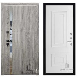 Дверь входная Двери Регионов TESLA Дуб Мелфорд грей Флоренция 62002 Серена Белый