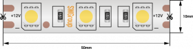 Светодиодная Лента SWG SWG560-24-14.4-WW-68-M IP68 5м Теплое Белое Свечение / СВГ 013190