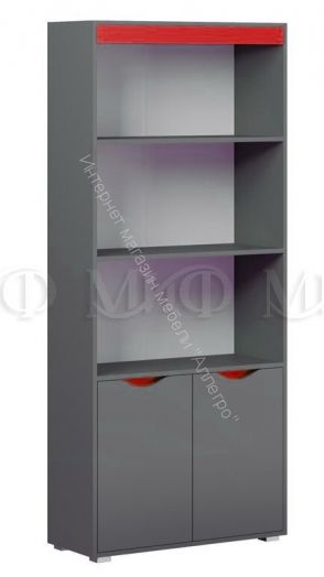 Стеллаж с дверцами "Неаполь"