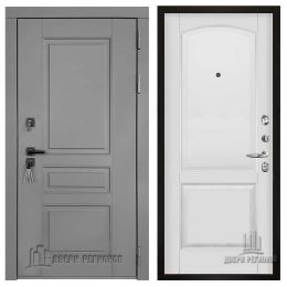 Дверь входная Двери Регионов Сенатор плюс SOLID Фоборг Эмаль Белая