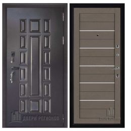 Дверь входная Двери Регионов Панцирь Термо 2127 Софт Тортора