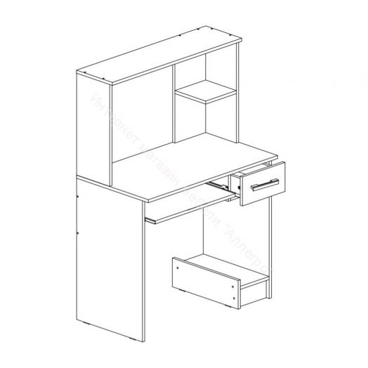 Стол компьютерный №3 Сандал светлый