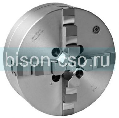 Польский токарный патрон 3714-400-8 Bison-Bial DIN 55026 сквозное крепление