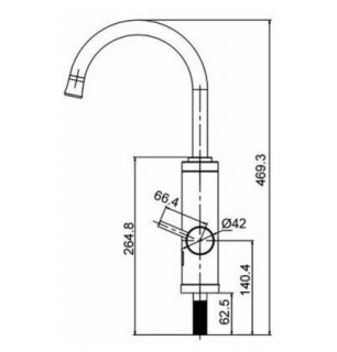 Mətbəx kranı FRUD R81022 ölçüləri