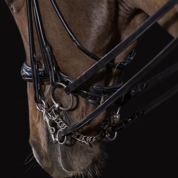 Оголовье мундштучное (уздечка) Schockemohle Double Kensington