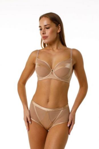 Трусы женские слипы COQUETTE REVUE Plain 65116-13, комплект 2 шт., бежевый