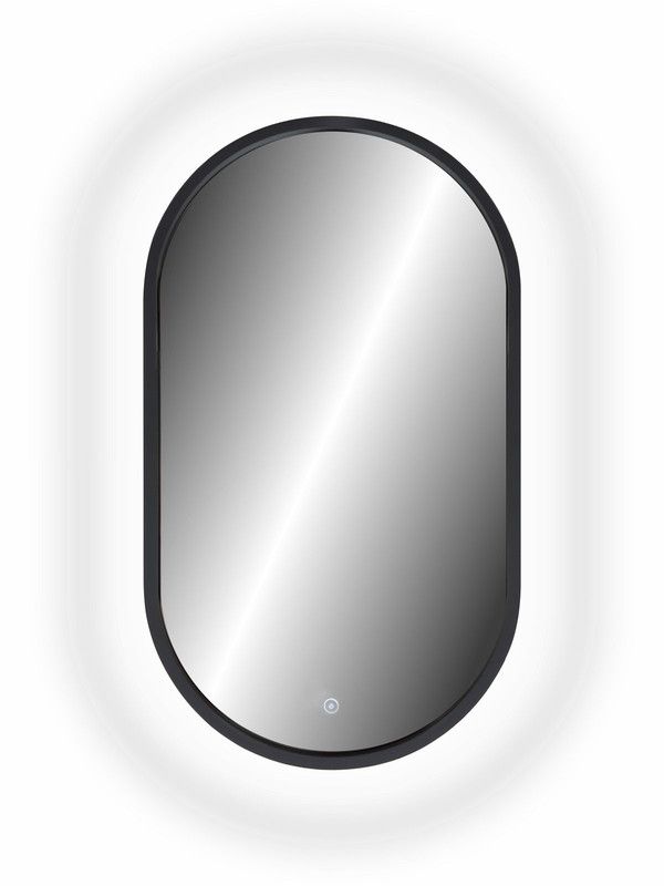 Зеркало Континент Prime Black Led 450х800 в МДФ раме ЗЛП2199