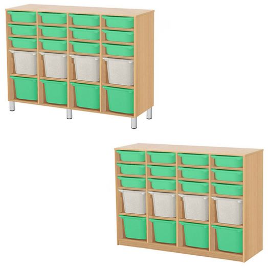 РКСВСХ-4/102 Стеллажная выдвижная система хранения (1300х400х1200мм)