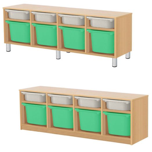 РКСВСХ-4/89 Стеллажная выдвижная система хранения (1300х400х500мм)