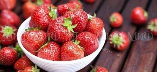 Стол обеденный овальный 1000*670 фотопечать Клубника-2