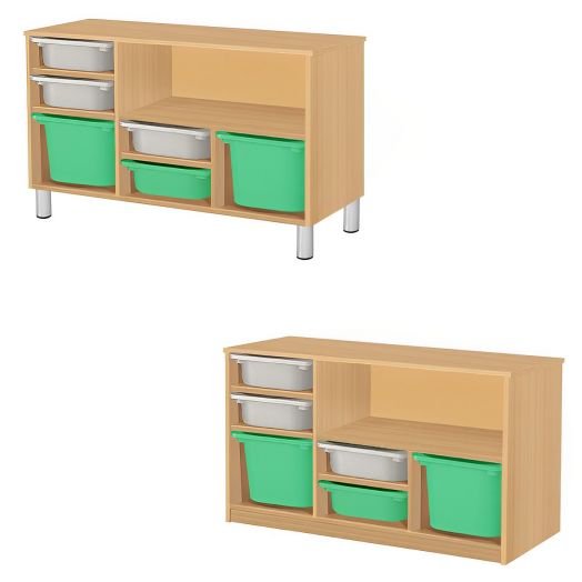 РКТКСХ-К/124 Тумба комбинированная (1000х400х700мм)