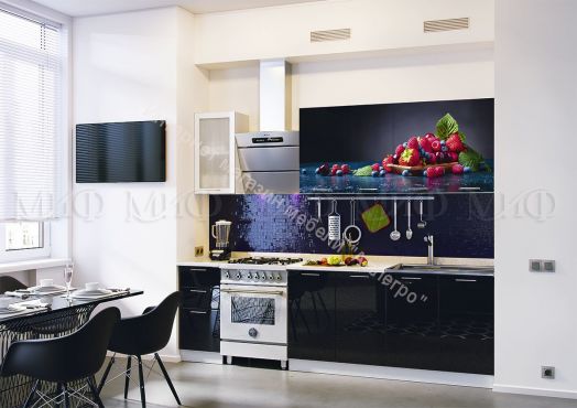 Кухня "Ягоды" 2000 мм (Фотопечать)
