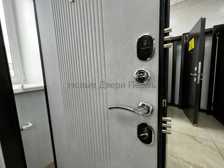 Гранд NV Серебро/Бетон снежный  входная дверь в квартиру