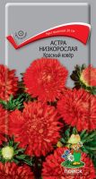 Семена Астра низкорослая Красный ковёр 0,2гр. Комплект из 3 пакетиков