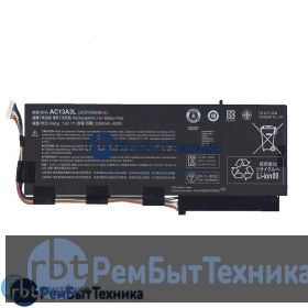 Аккумуляторная батарея для Acer Aspire P3-131 7.6V 5280mAh 40Wh AC13A3L