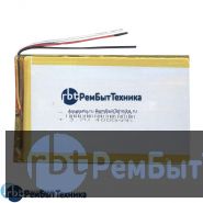 Аккумулятор Li-Pol (батарея) 3*73*130мм 3pin 3.7V/4000mAh