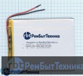 Аккумулятор Li-Pol (батарея) 3*83*103мм 2pin 3.7V/3700mAh