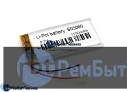 Аккумулятор Li-Pol (батарея) 6*30*60мм 2pin 3.7V/1100mAh