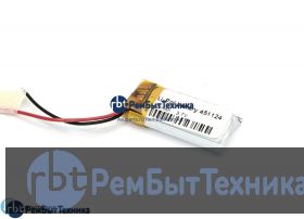 Аккумулятор Li-Pol (батарея) 4.5*11*24мм 2pin 3.7V/65mAh