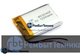 Аккумулятор Li-Pol (батарея) 8*30*40мм 2pin 3.7V/1200mAh