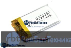 Аккумулятор Li-Pol (батарея) 4*20*35мм 2pin 3.7V/350mAh