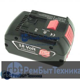 Аккумулятор для BOSCH (p/n: 2607336091, 2607336092, 2607336170, BAT609, BAT618), 3.0Ah 18V