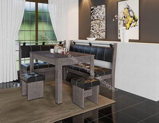 Кухонный уголок Остин Венге Цаво, Чёрный