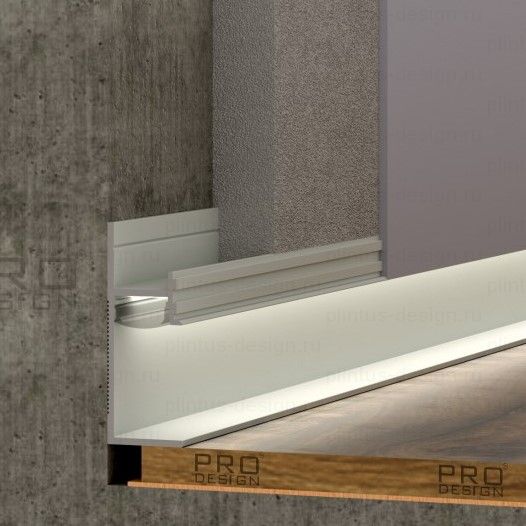 Pro Design 7210 теневой плинтус белый
