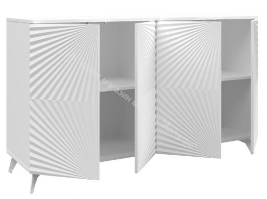 Комод "Комодино" ПМ-390.02 (Белый матовый/Белоснежный софт)