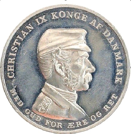 медаль 1914 Дания UNC RARE