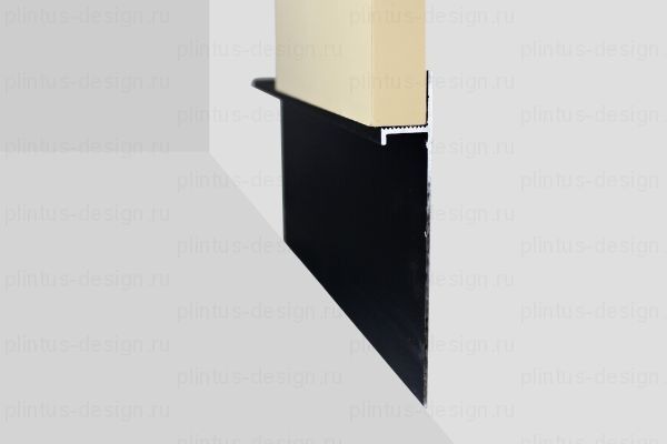 5957.05 Евротрим теневой профиль чёрный 80 мм