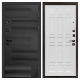Входная дверь Termo-door Фаворит BLACK Спарта белое дерево